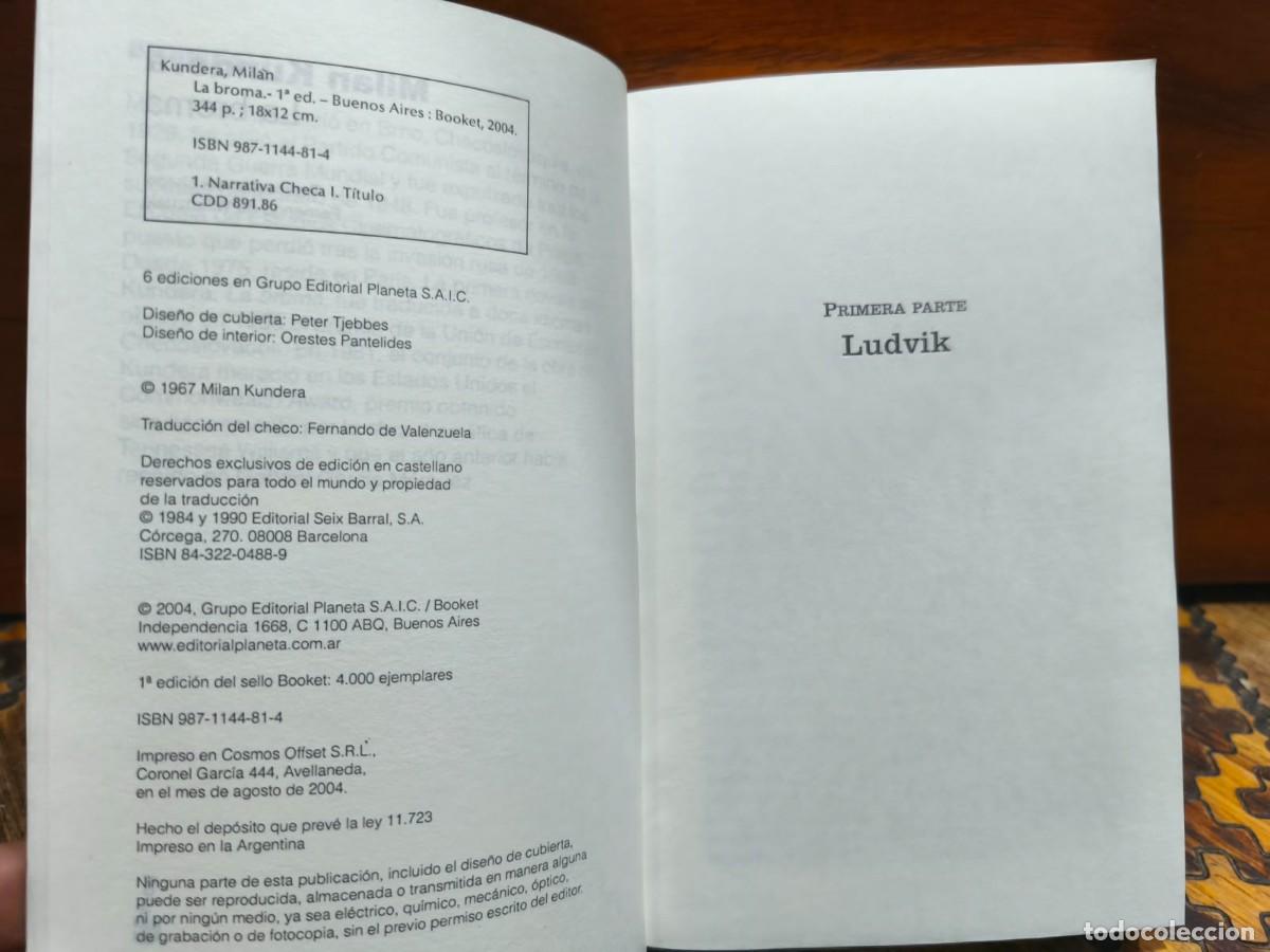 Libros de segunda mano: La broma &ndash; Milan Kundera - Foto 3