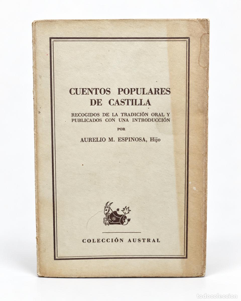 Livros em segunda m&atilde;o: Cuentos populares de Castilla &ndash; Aurelio M. Espinosa, Hijo