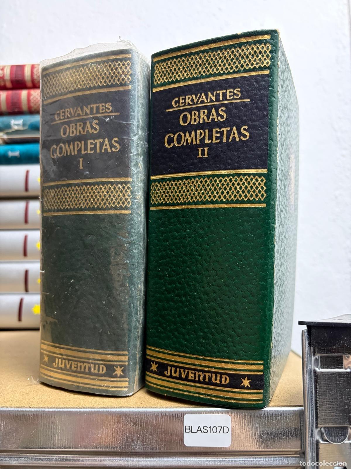 Libri di seconda mano: BLAS107D Cervantes Obras completas. Dos vol&uacute;menes,. JUVENTUD