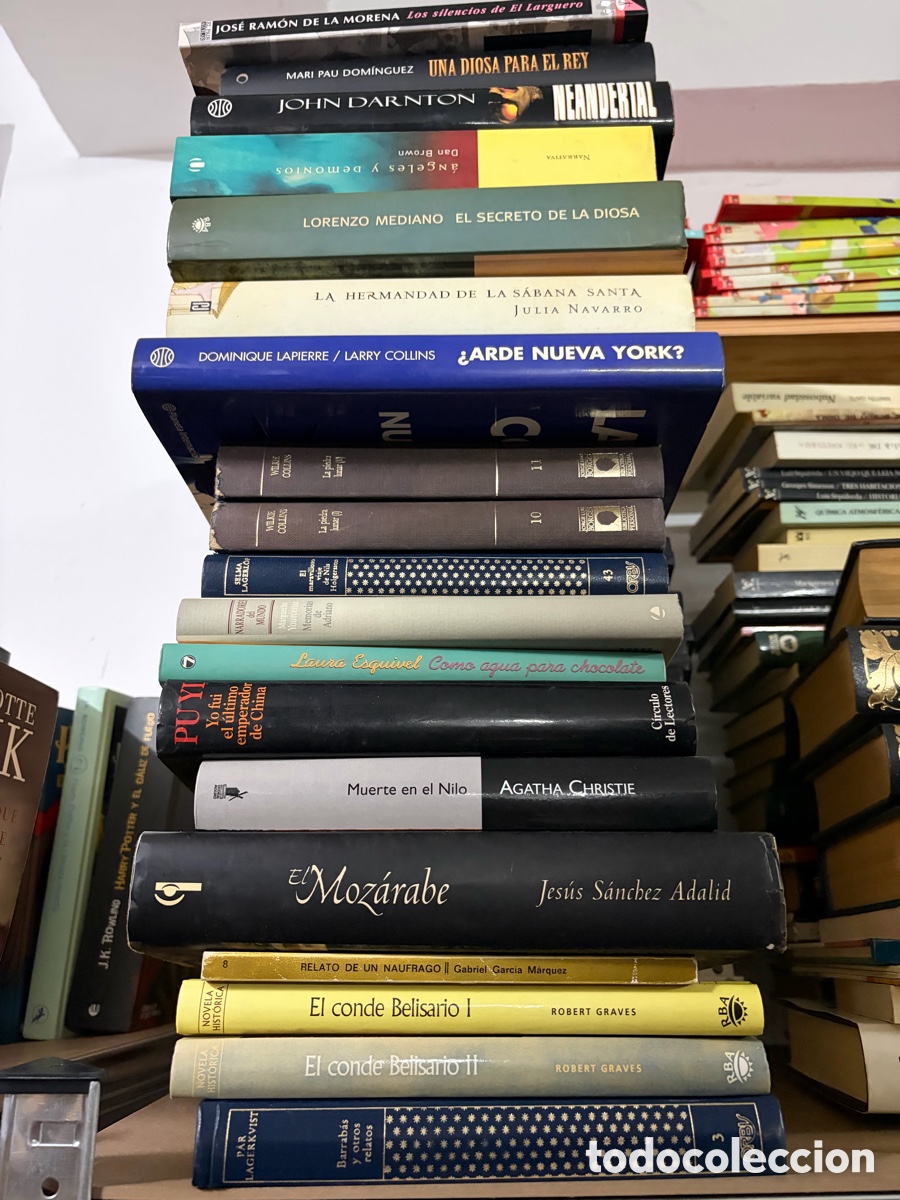 Gebrauchte B&uuml;cher: Lote de 19 novelas: Agatha Christie Dan Brown Lapierre y Collins Robert graves Julia navarro&hellip;