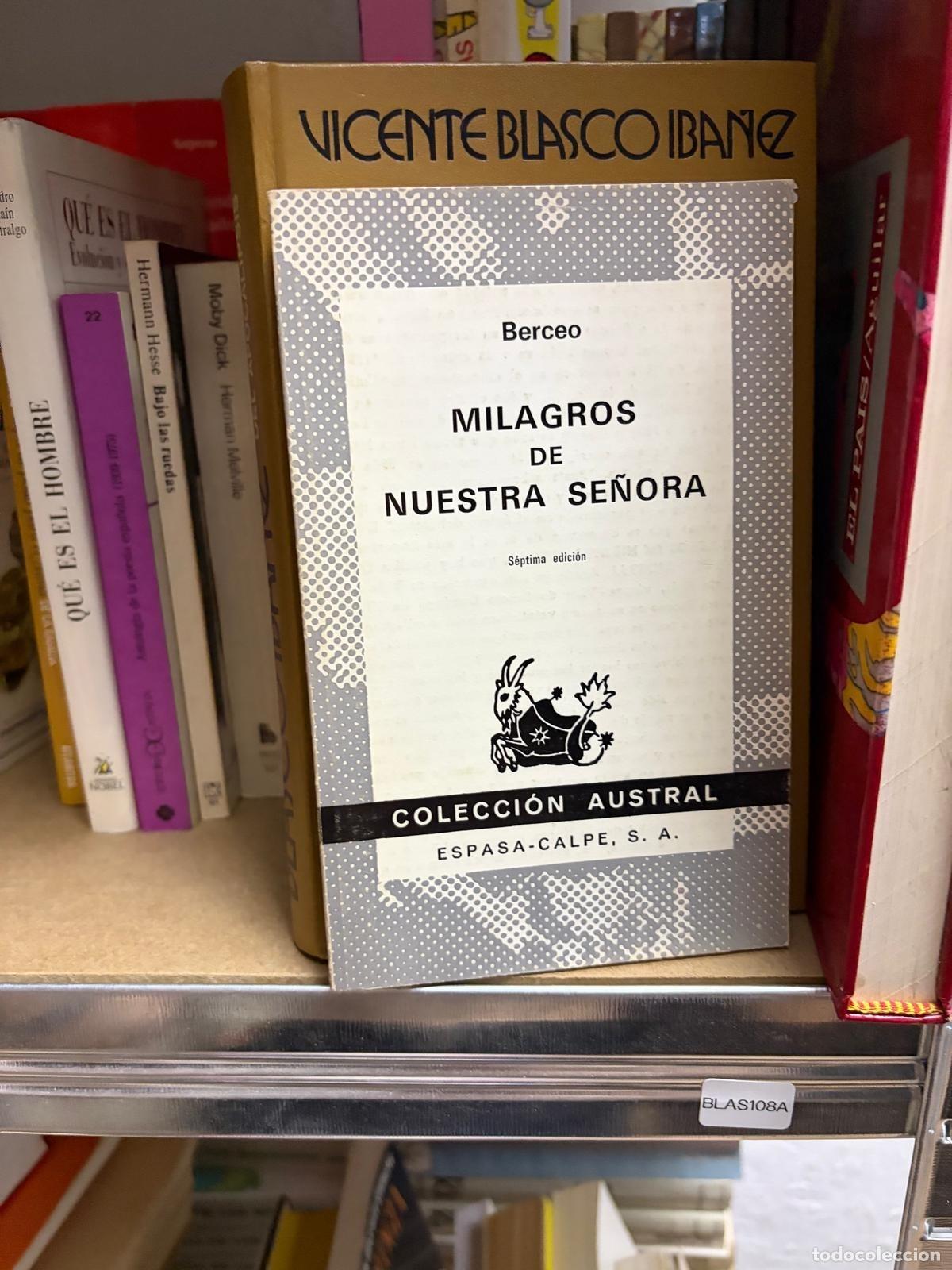 Gebrauchte B&uuml;cher: BLAS108A Gonzalo de Berceo Milagros de Nuestra Se&ntilde;ora Austral Espasa-Calpe