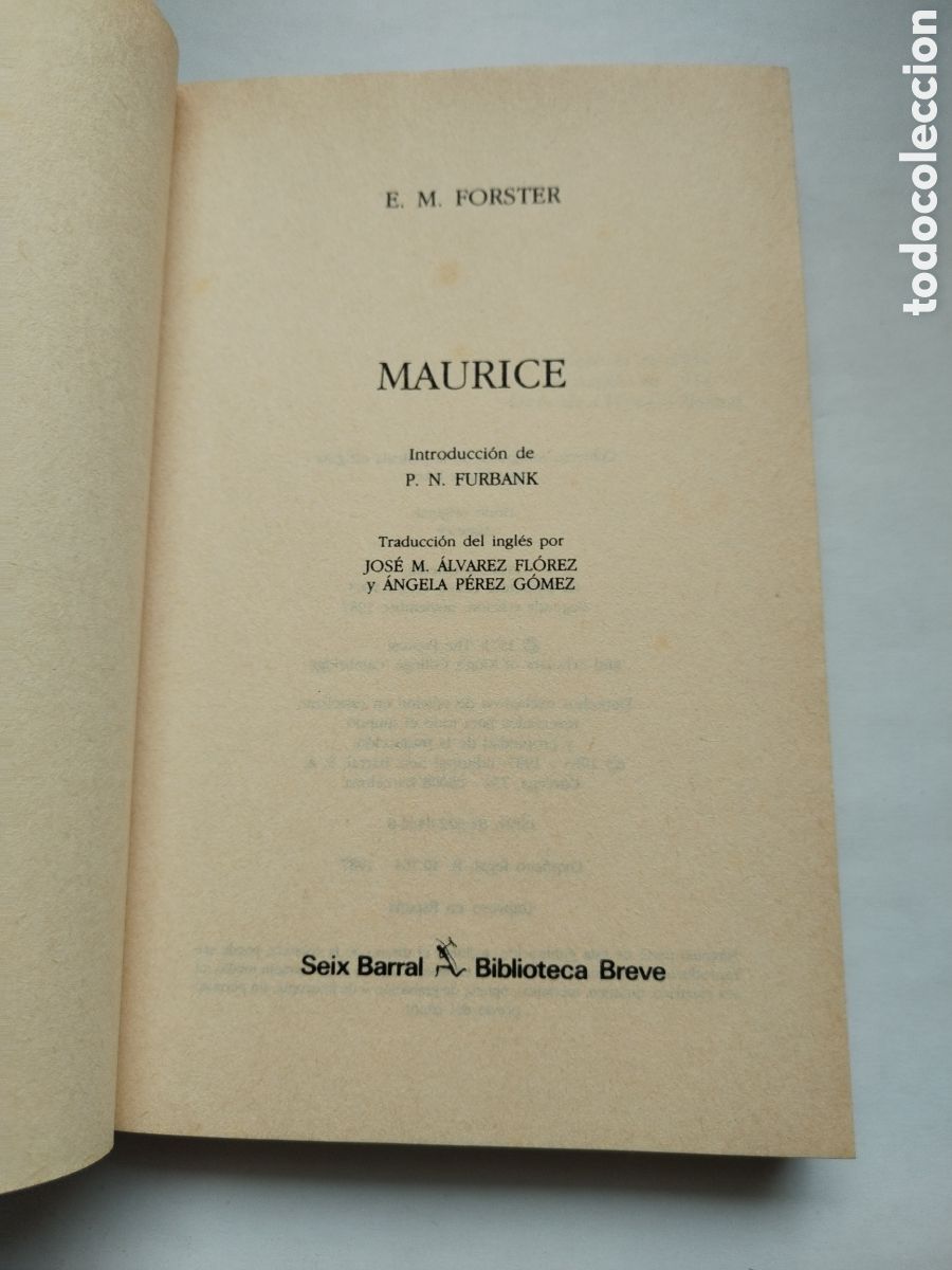 Libros de segunda mano: MAURICE/E. M. FORSTER - Foto 2