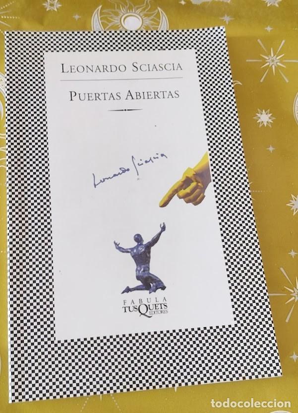 Libri di seconda mano: Leonardo Sciascia - Puertas Abiertas - Fabula Tusquets Editores 2005 - ISBN 8483109921