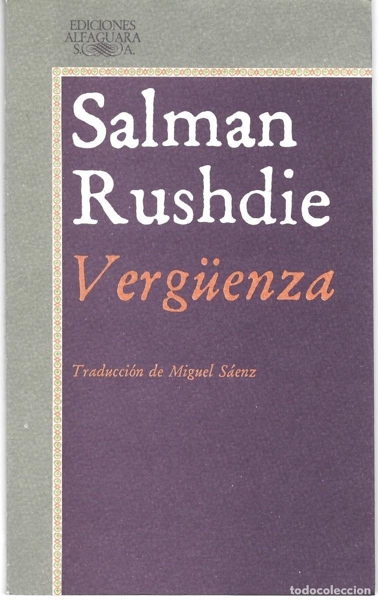 Livros em segunda m&atilde;o: Salman RUSHDIE : Verg&uuml;enza. (Traducci&oacute;n de Miguel S&aacute;enz. Ed. Alfaguara, 1983)