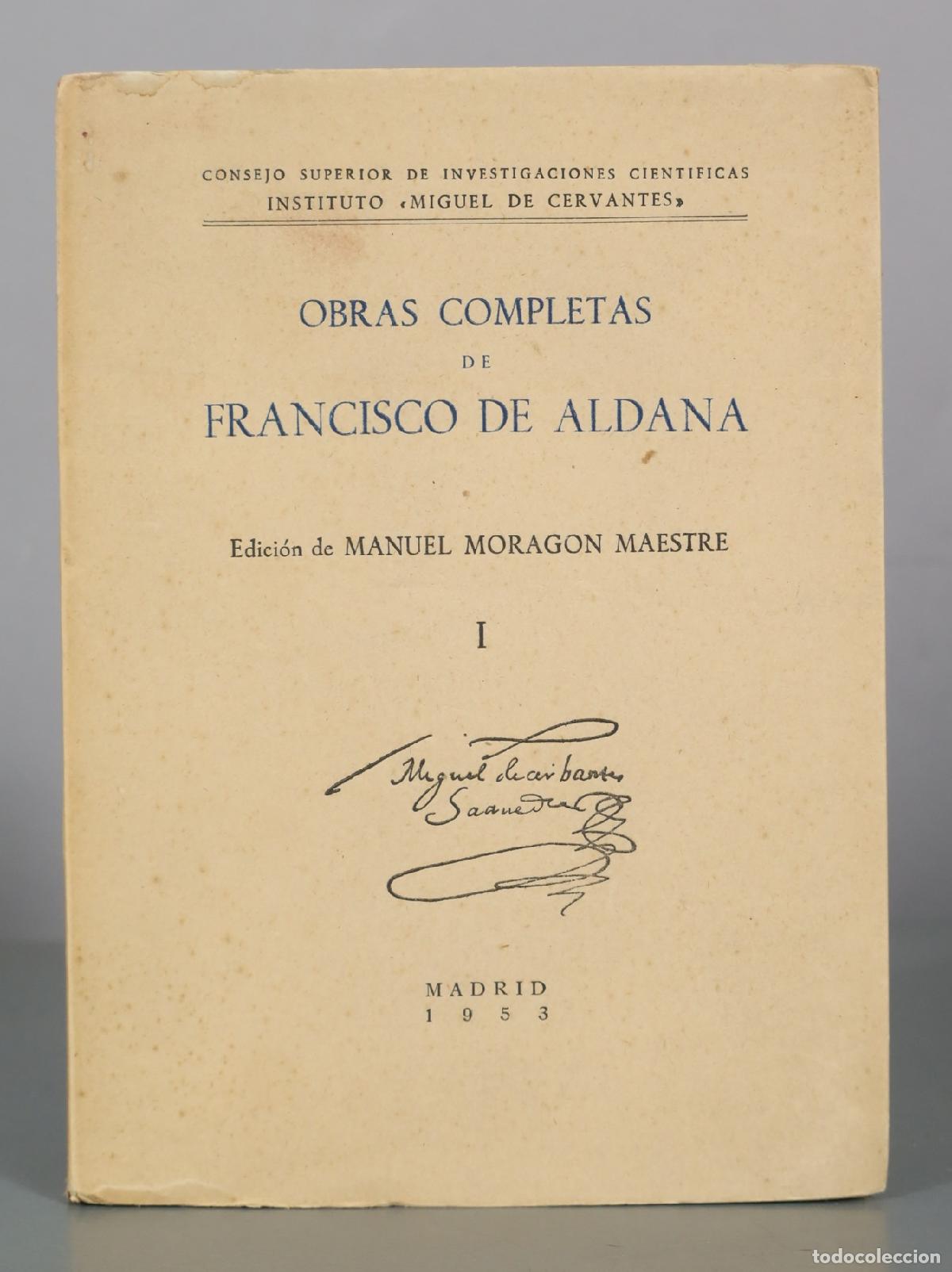 Gebrauchte B&uuml;cher: Obras Completas - Francisco de Aldana - Consejo Superior de Investigaciones Cientificas