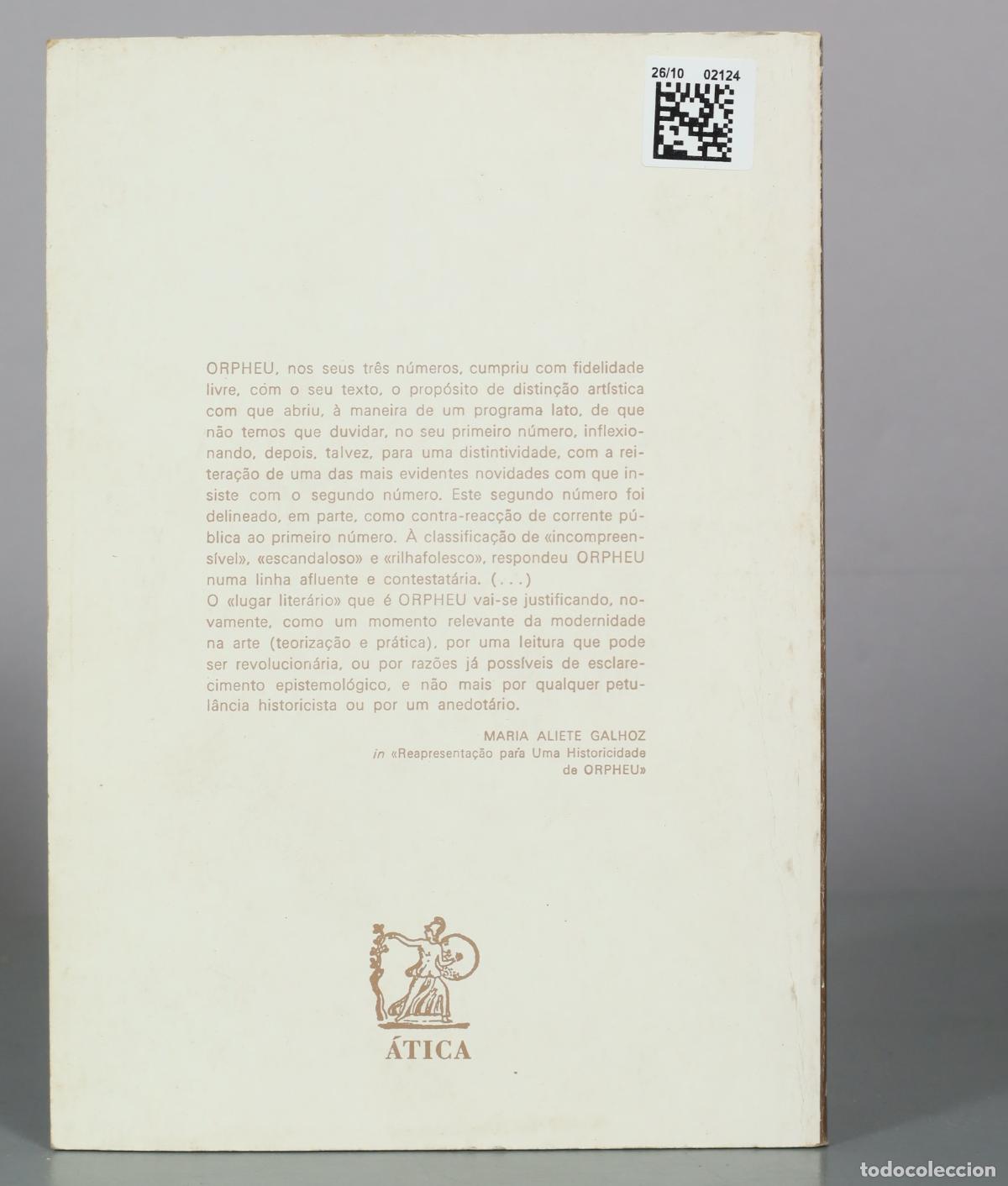 Libros de segunda mano: Orpheu 2 - &Aacute;tica. Aliete Galhoz - Foto 2