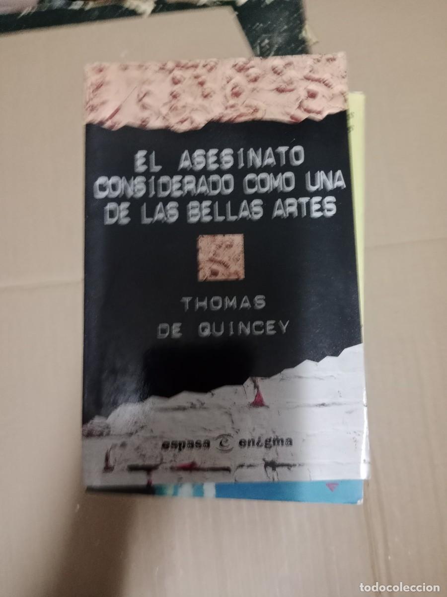 Libri di seconda mano: Del asesinato considerado como una de las bellas artes Thomas De Quincey LIBRO TOP-08