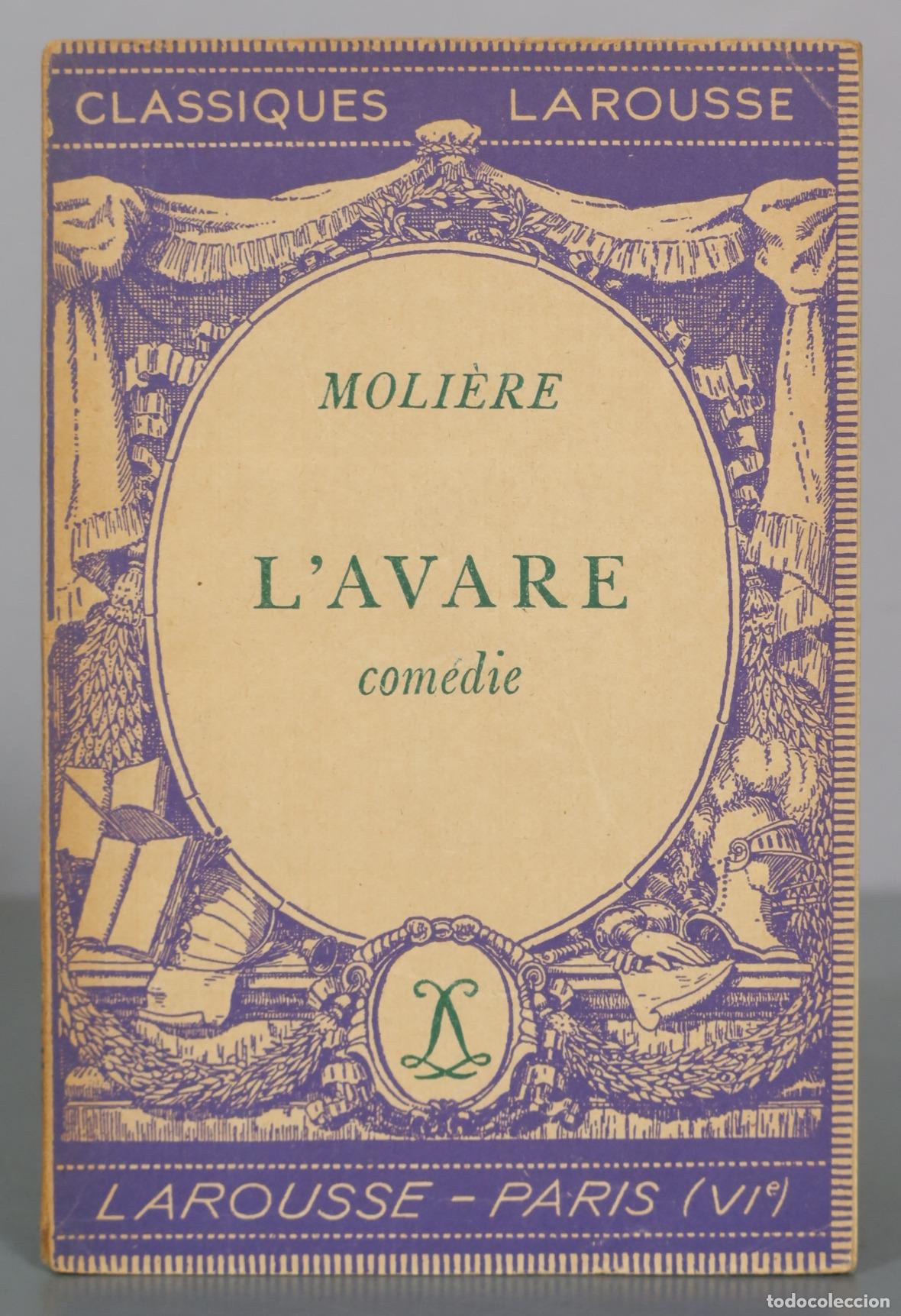 Libros de segunda mano: L'Avare - Moli&egrave;re - &Eacute;ditions Larousse