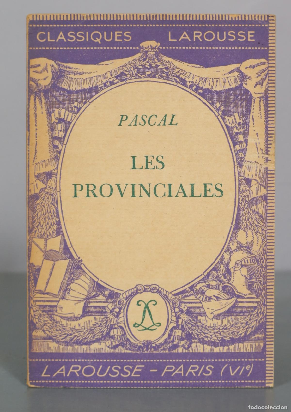 Libros de segunda mano: Les Provinciales - Blaise Pascal - Larousse - Foto 1
