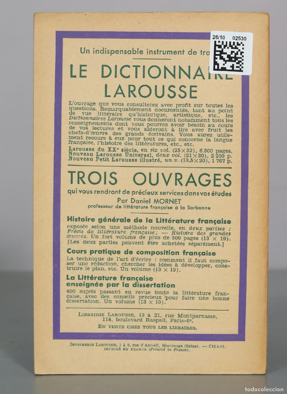 Libros de segunda mano: Pens&eacute;es et opuscules - Pascal - Librairie Larousse - Foto 2