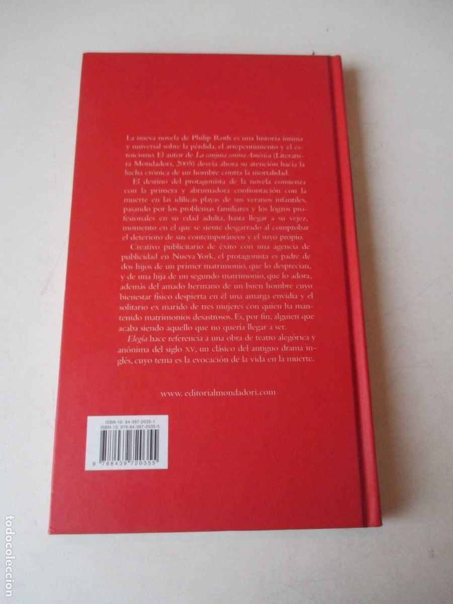 Libros de segunda mano: PHILIP ROTH Eleg&iacute;a W42584 - Foto 2