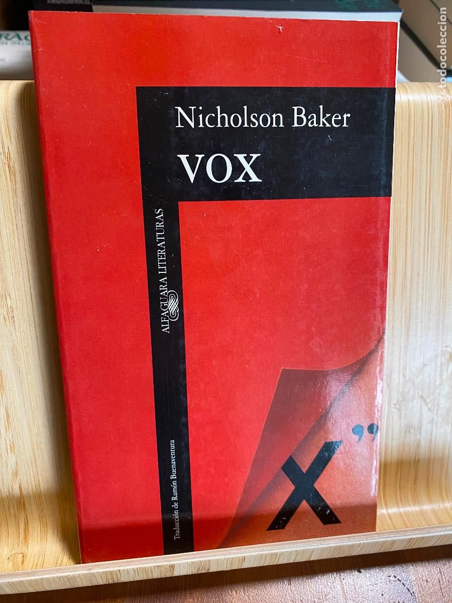 Libri di seconda mano: VOX. NICHOLSON BAKER. EDITORIAL ALFAGUARA