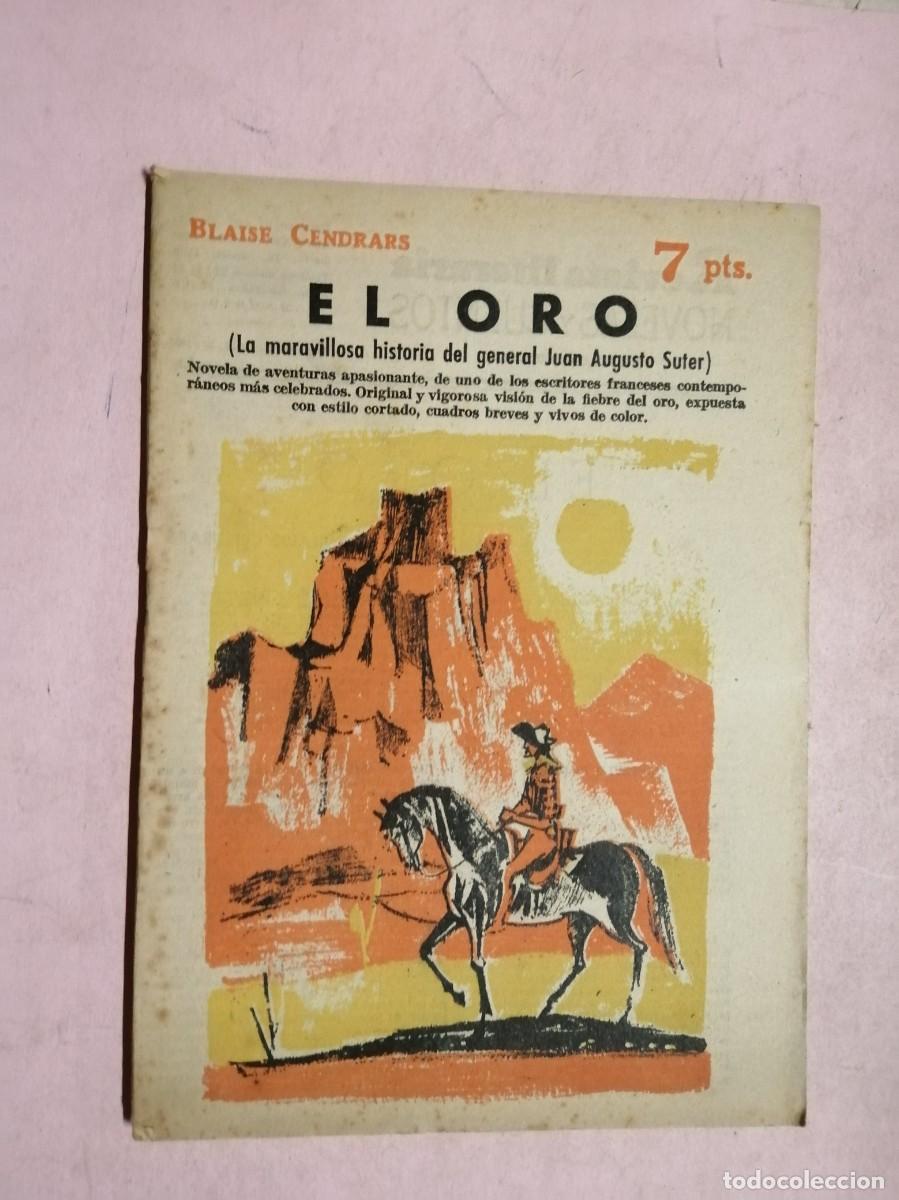 Livros em segunda m&atilde;o: NOVELAS Y CUENTOS. EL ORO, LA MARAVILLOSA HISTORIA DEL GENERAL JUAN AUGUSTO SUTER (BLAISE CENDARS)