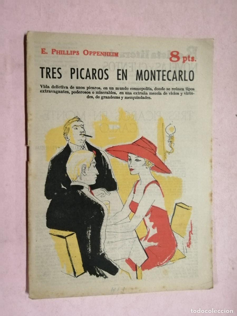 Livros em segunda m&atilde;o: NOVELAS Y CUENTOS. TRES PICAROS EN MONTECARLO (E. PHILLIPS OPPENHEIM)