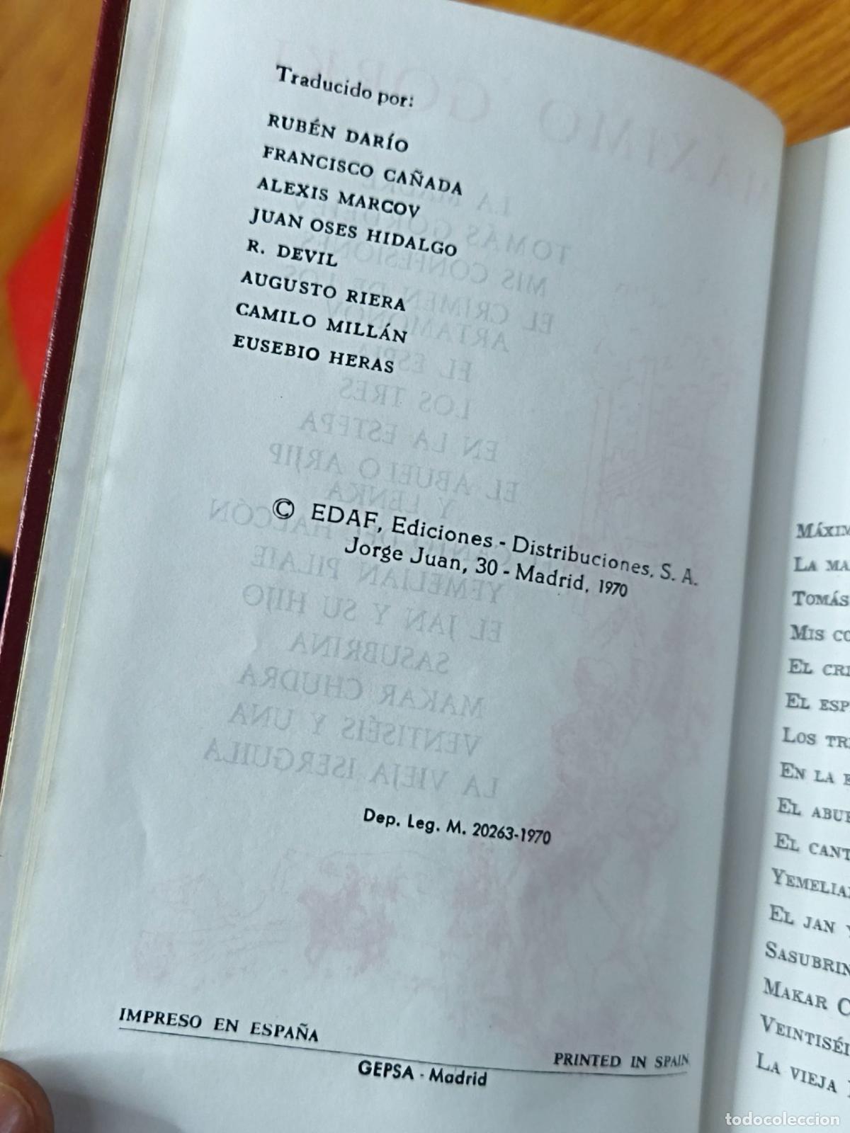 Libros de segunda mano: La madre - M&aacute;ximo Gorki EDAF - Foto 4
