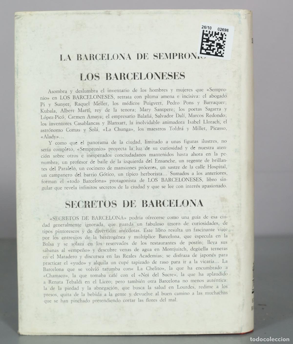 Libros de segunda mano: Minutero barcelon&eacute;s - Sempronio - Foto 2