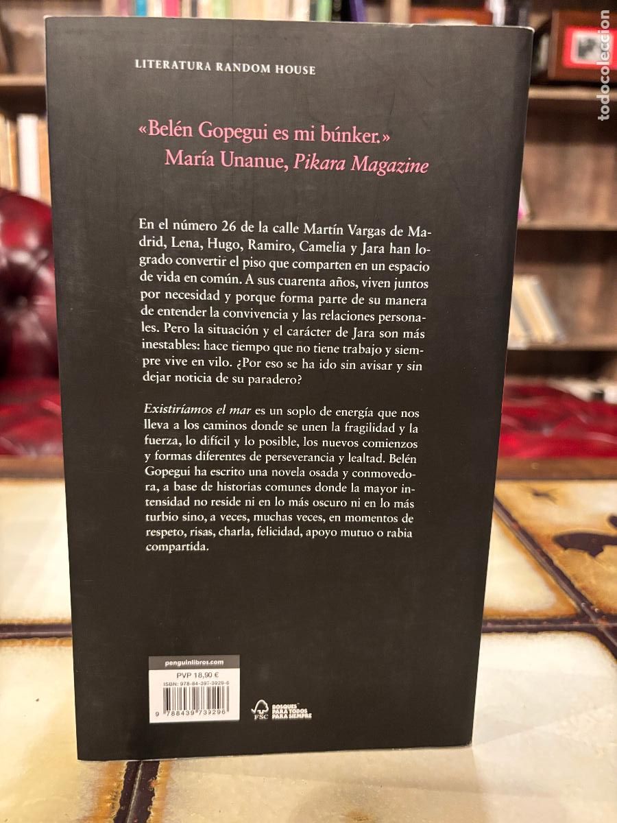 Libros de segunda mano: Existir&iacute;amos el mar. Bel&eacute;n Gopegui - Foto 2