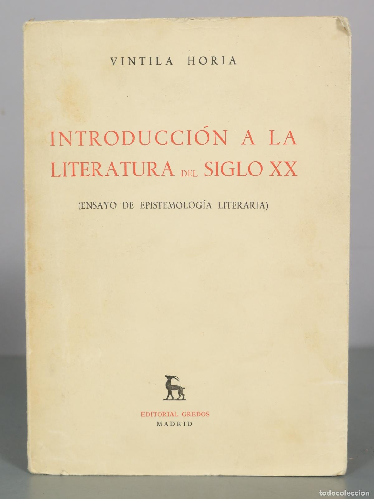 Gebrauchte B&uuml;cher: Introducci&oacute;n a la literatura del siglo XX - Vintila Horia - Editorial DEDICADO AUTOGRAFO AUTOR