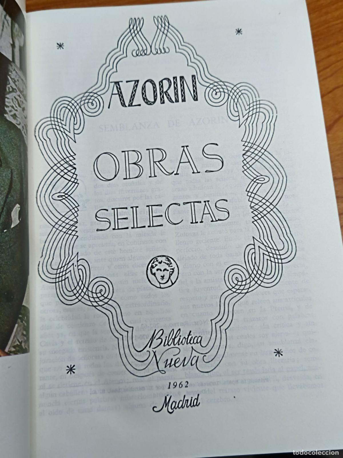 Libros de segunda mano: Obras Selectas - Azor&iacute;n - Biblioteca Nueva - Foto 3