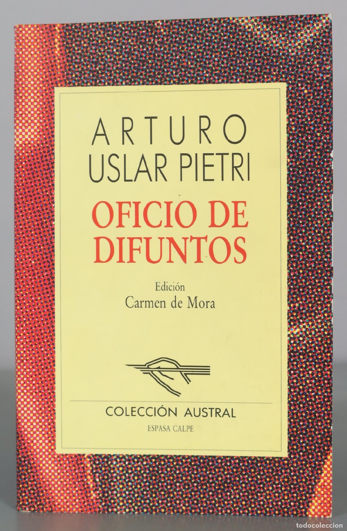 Livros em segunda m&atilde;o: Oficio de difuntos - Arturo Uslar Pietri - Espasa Calpe