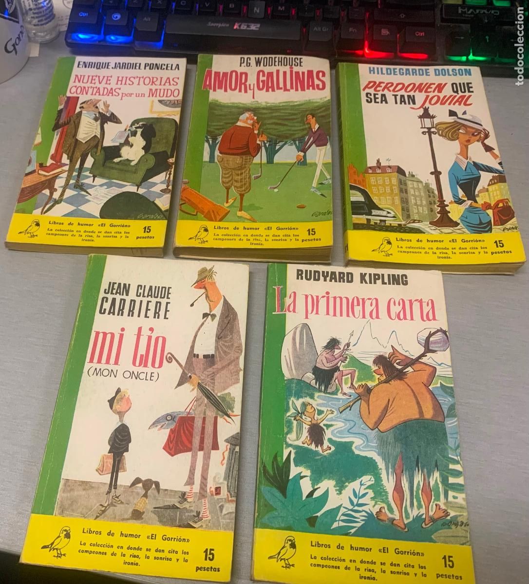 Livros em segunda m&atilde;o: LIBROS DE HUMOR EL GORRI&Oacute;N / LOTE CON 5 N&Uacute;MEROS / EDICIONES G.P. 1958