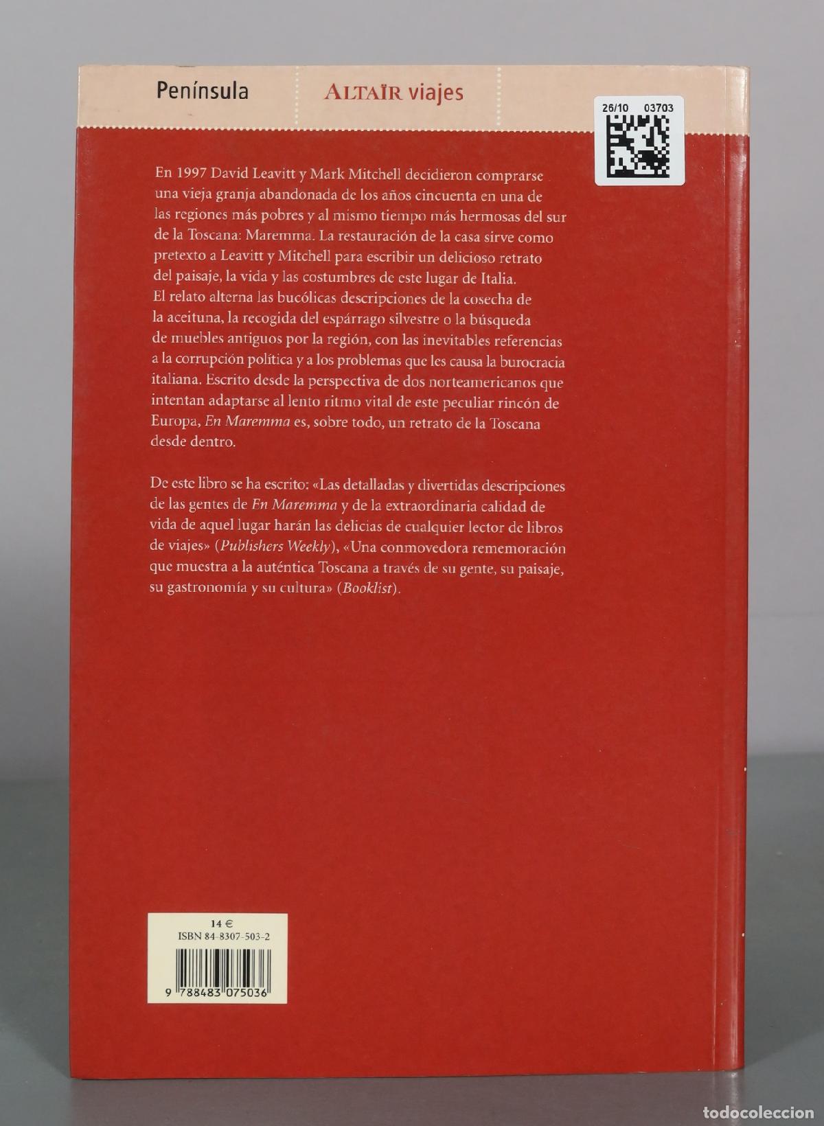Libros de segunda mano: En Maremma - David Leavitt, Mark Mitchell - Ediciones Pen&iacute;nsula - Foto 2
