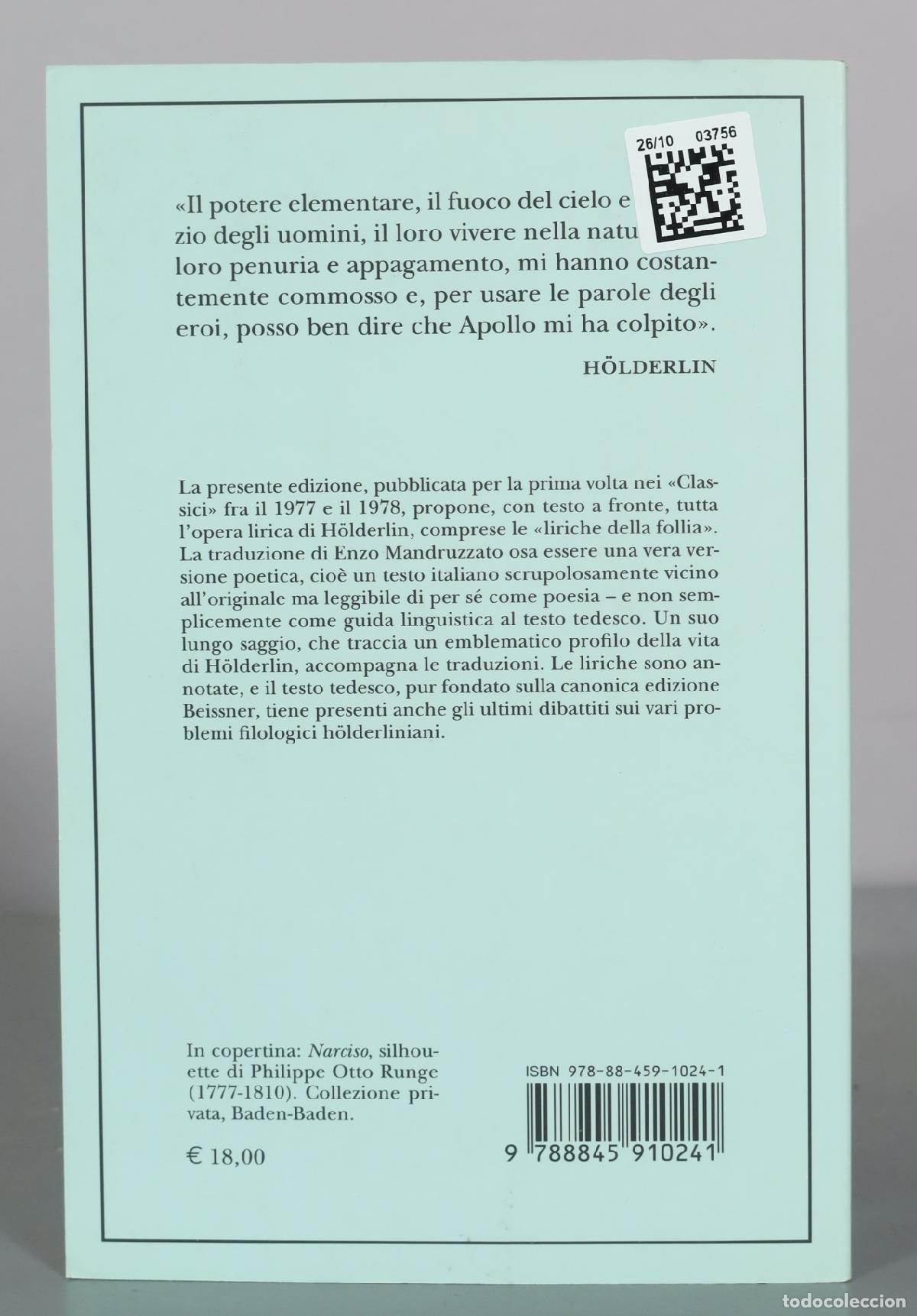 Libros de segunda mano: Le liriche - Friedrich H&ouml;lderlin - Adelphi - Foto 2