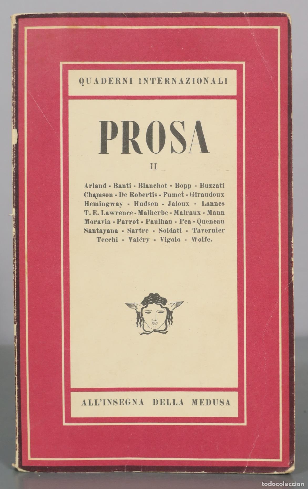Gebrauchte B&uuml;cher: Quaderni Internazionali - Prosa II - All'Insegna della Medusa