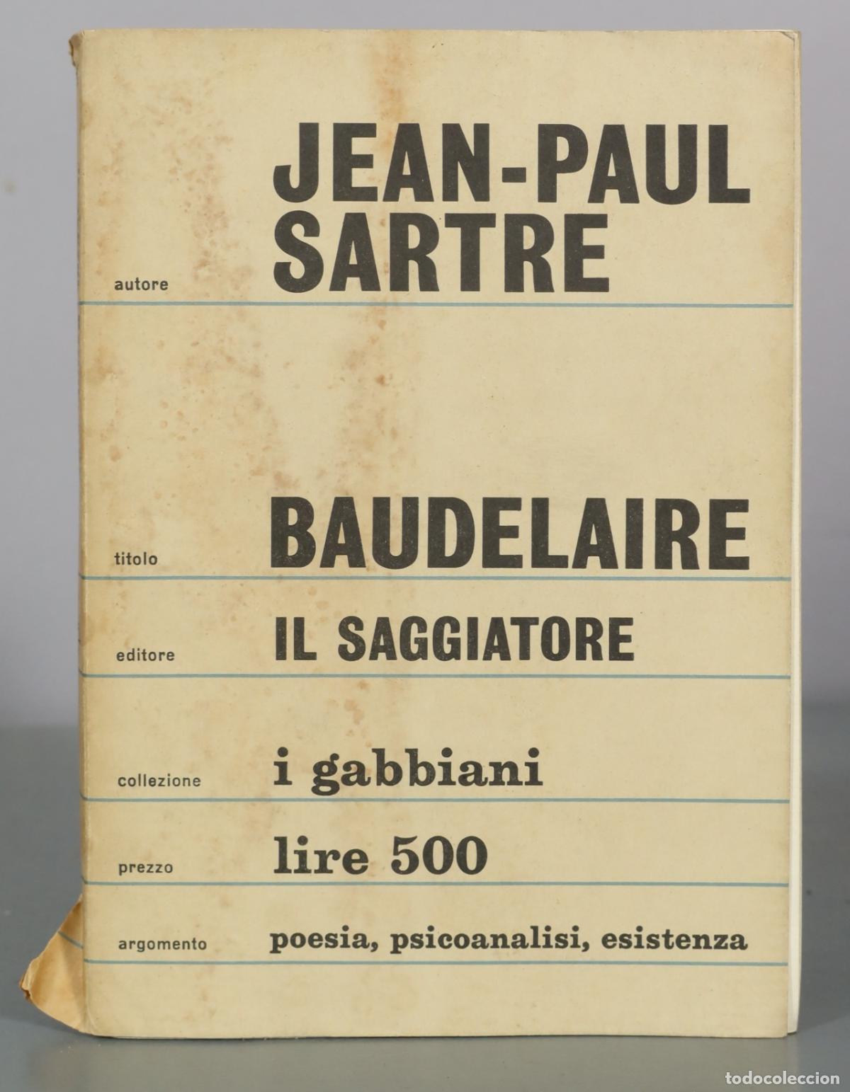 Gebrauchte B&uuml;cher: Baudelaire - Jean-Paul Sartre - Il Saggiatore