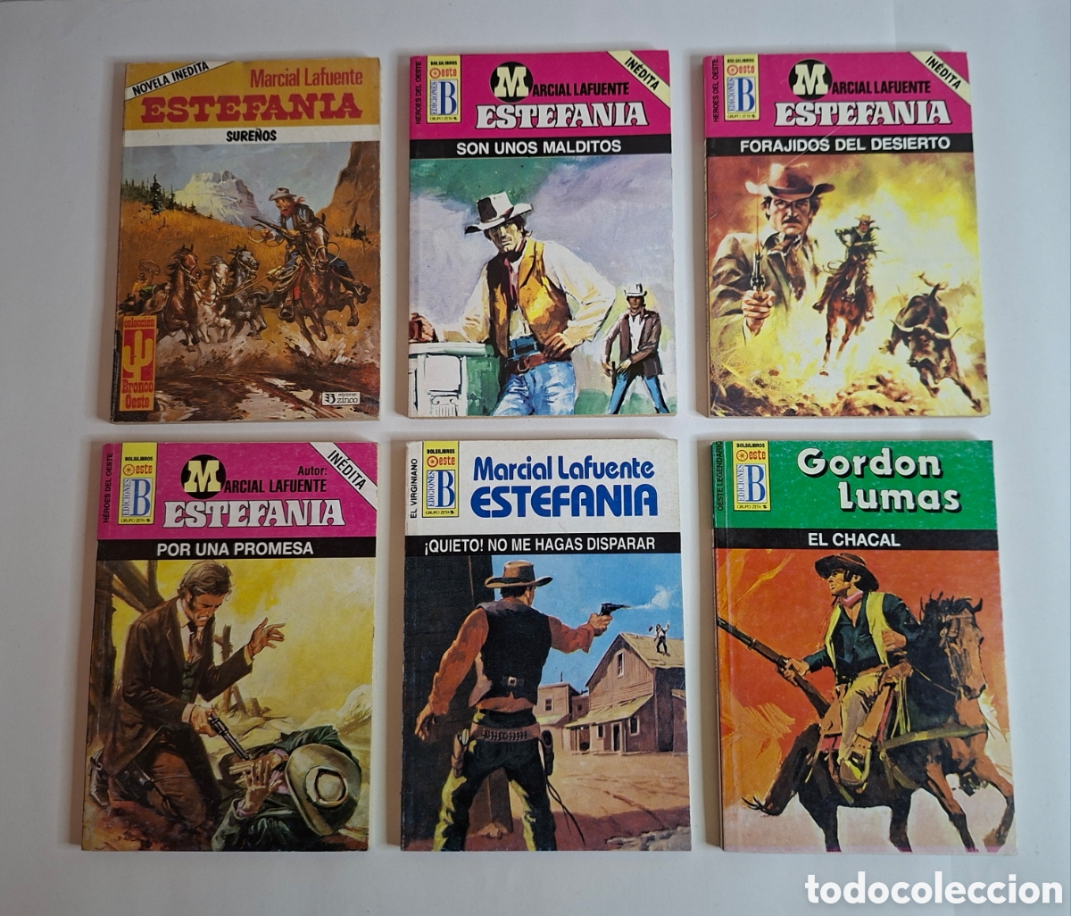 Livres d'occasion: LOTE 6 BOLSILIBROS OESTE. NUEVOS. SIN LEER. MARCIAL LAFUENTE ESTEFANIA Y GORDON LUMAS. EDICIONES B.