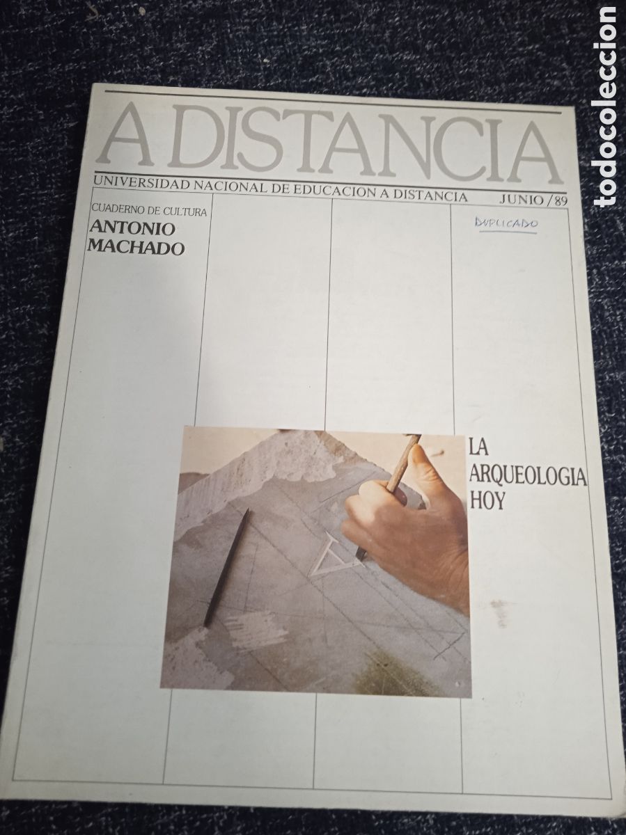 Libri di seconda mano: A DISTANCIA. JUNIO 1989. - ANTONIO MACHADO. - LA ARQUEOLOGIA HOY.