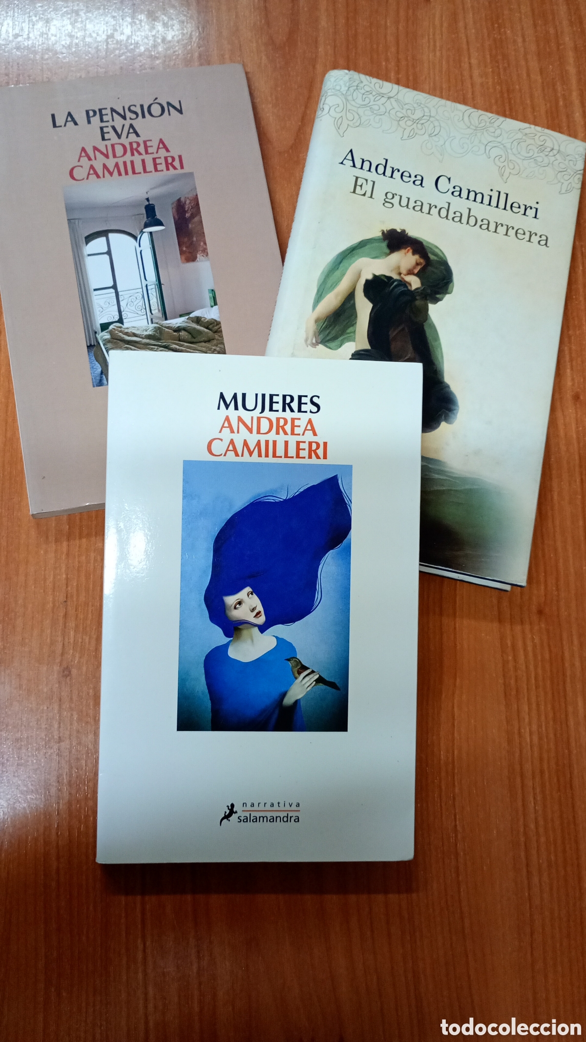 Gebrauchte B&uuml;cher: Lote Andrea Camilleri, Mujeres, el guardabarrera, la pensi&oacute;n Eva