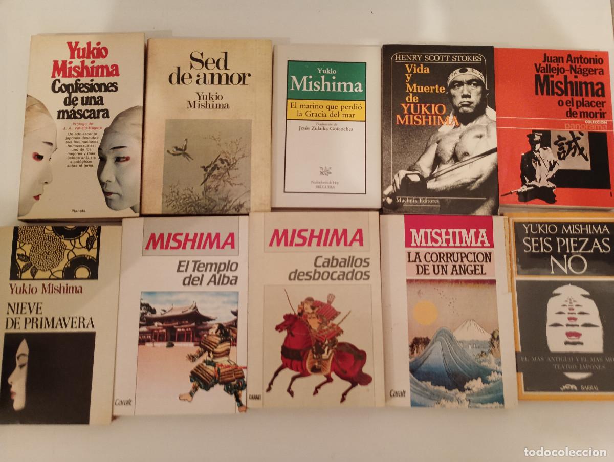 Libros de segunda mano: Lote INDIVISIBLE 10 Libros Yukio Mishima - Tetralog&iacute;a El Mar de la Fertilidad COMPLETA + Biograf&iacute;as