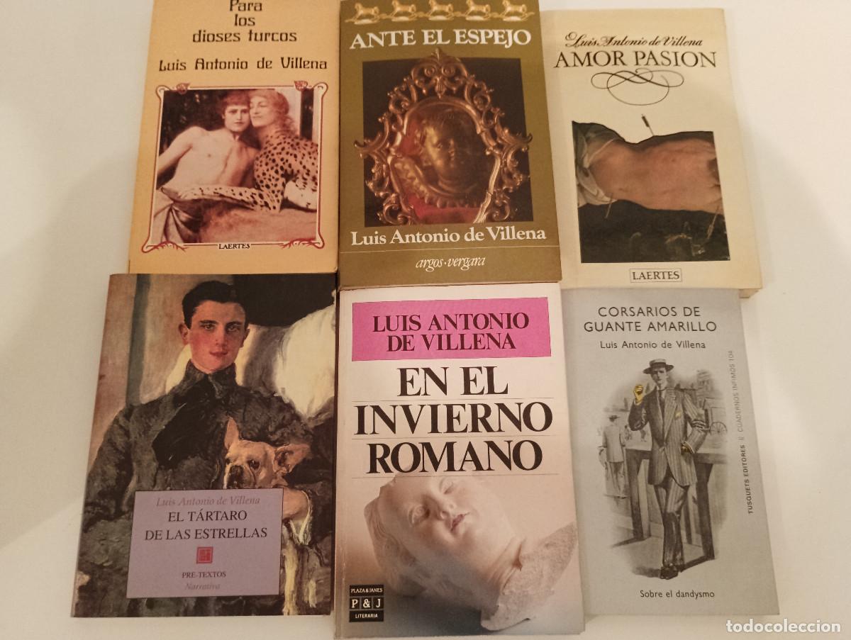 Libros de segunda mano: Lote INDIVISIBLE 11 Libros Luis Antonio de Villena - Chicos, El Burdel de Lord Byron, Tusquets, Pre-