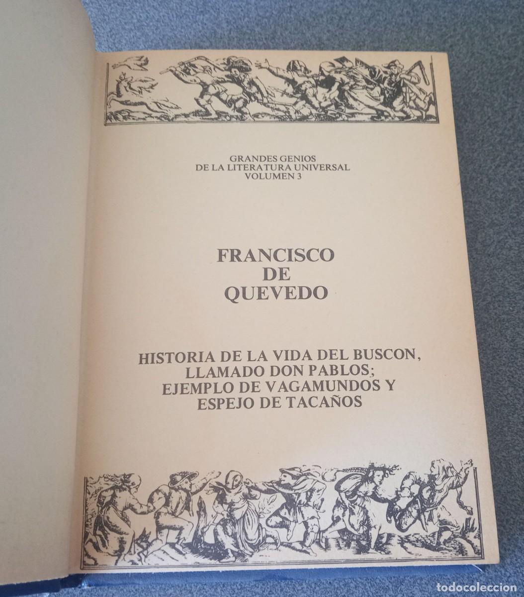 Libros de segunda mano: Historia De La Vida Del Busc&oacute;n Francisco De Quevedo - Foto 2