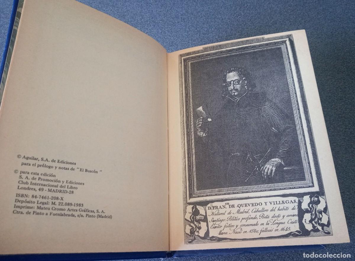 Libros de segunda mano: Historia De La Vida Del Busc&oacute;n Francisco De Quevedo - Foto 3