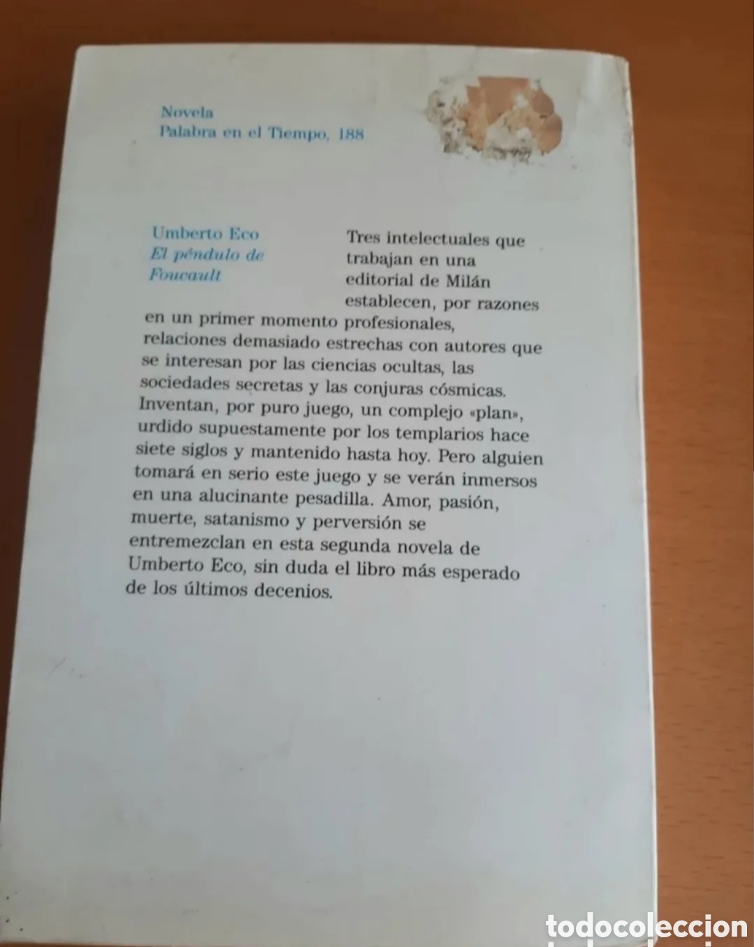 Libros de segunda mano: Umberto Eco El p&eacute;ndulo de foucault - Foto 6