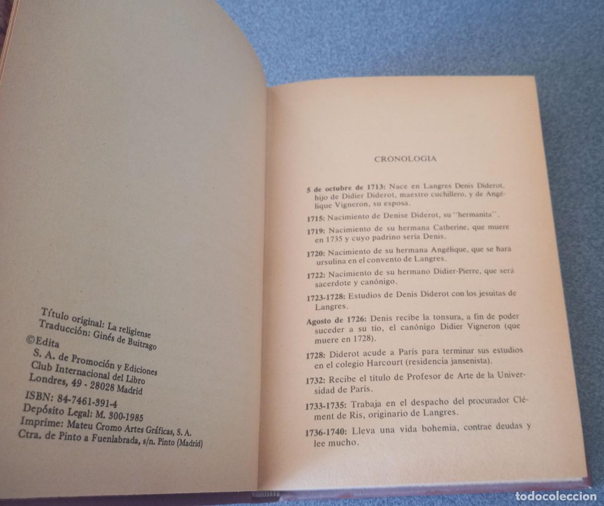 Libros de segunda mano: La Religiosa Denis Diderot - Foto 3