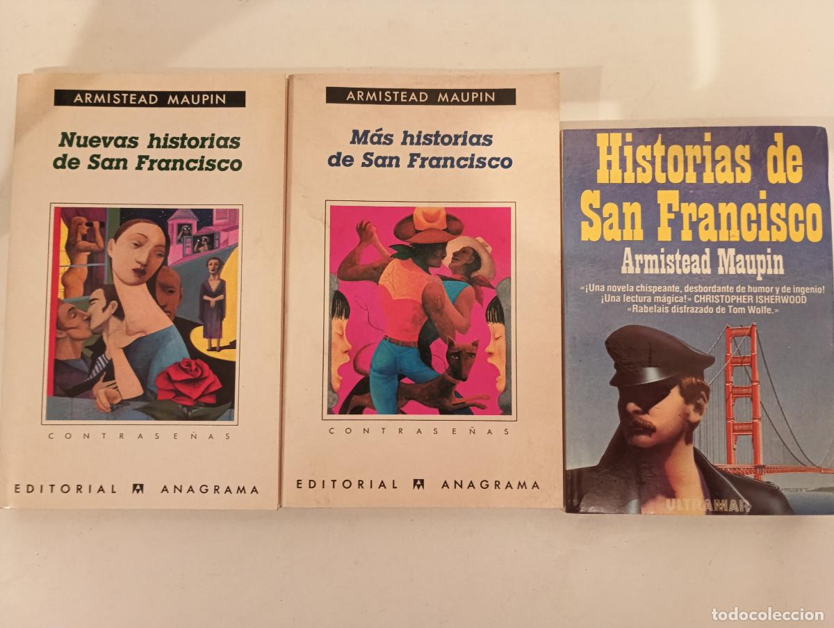 Libros de segunda mano: Lote INDIVISIBLE 3 Libros Armistead Maupin - Historias de San Francisco (Trilog&iacute;a inicial Anagrama/U