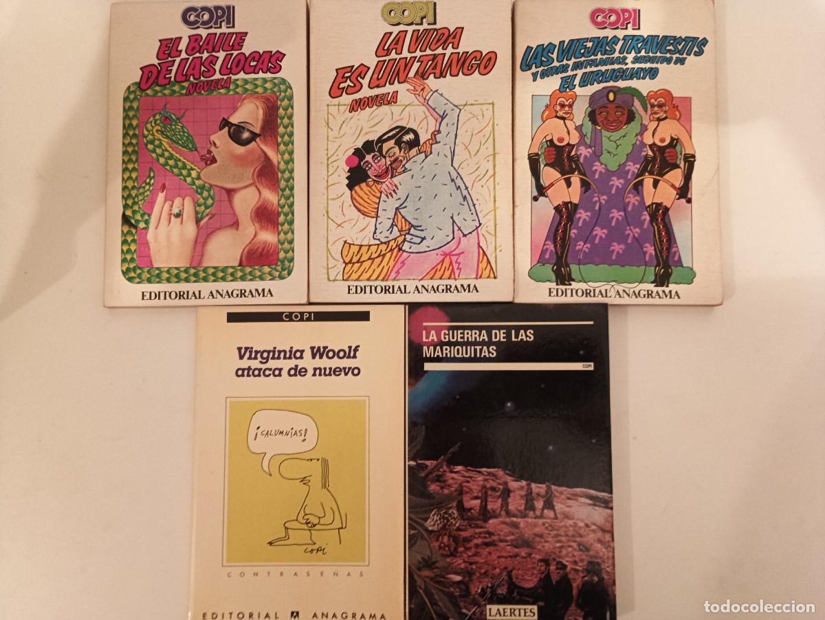 Libros de segunda mano: Lote INDIVISIBLE 5 Libros COPI - El Baile de las Locas, Las Viejas Travestis, Laertes, Anagrama