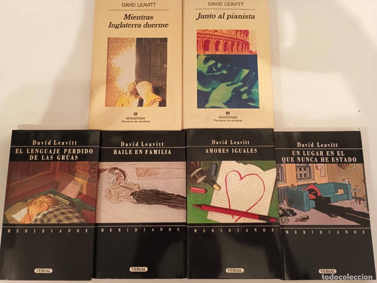 Libros de segunda mano: Lote INDIVISIBLE 6 Libros David Leavitt - El Lenguaje Perdido de las Gr&uacute;as, Versal / Anagrama