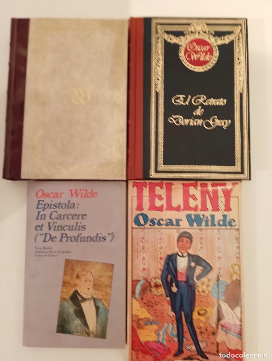 Libros de segunda mano: Lote INDIVISIBLE 4 Libros Oscar Wilde - El Retrato de Dorian Gray, Teleny, De Profundis
