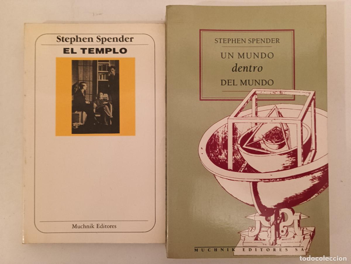 Livres d'occasion: Lote INDIVISIBLE 2 Libros Stephen Spender - El Templo + Un Mundo Dentro del Mundo (Muchnik)