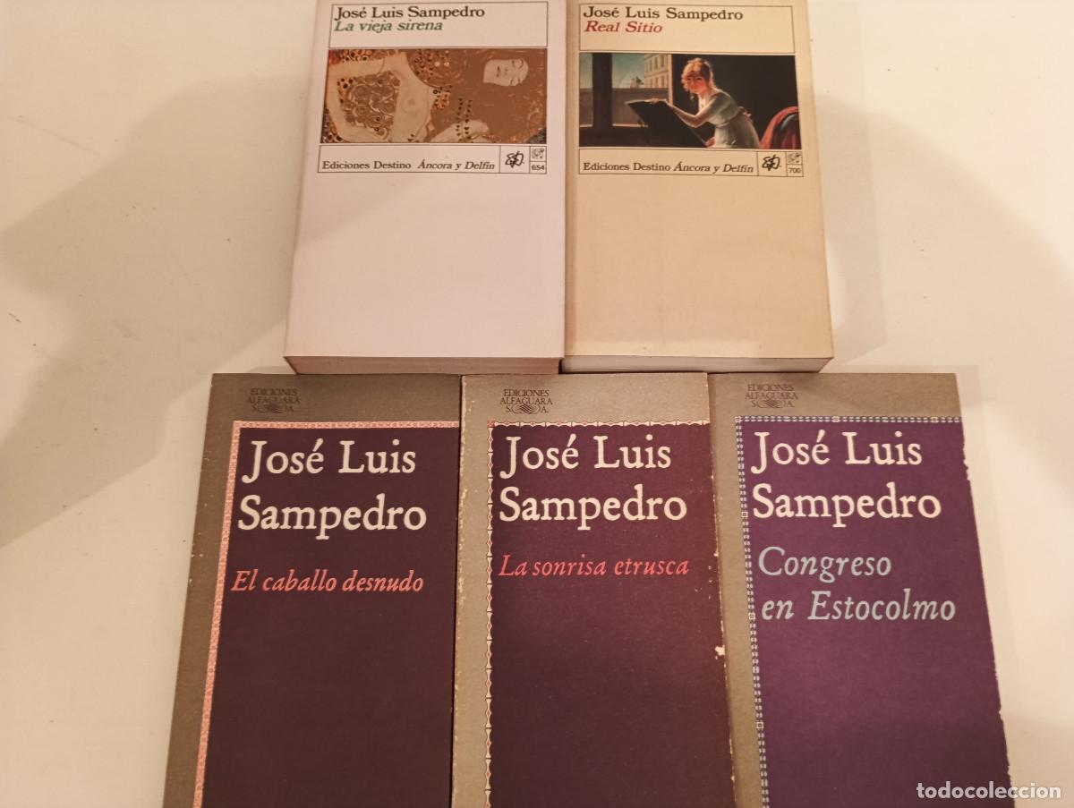 Livres d'occasion: Lote INDIVISIBLE 5 Libros Jos&eacute; Luis Sampedro - La Sonrisa Etrusca, La Vieja Sirena...