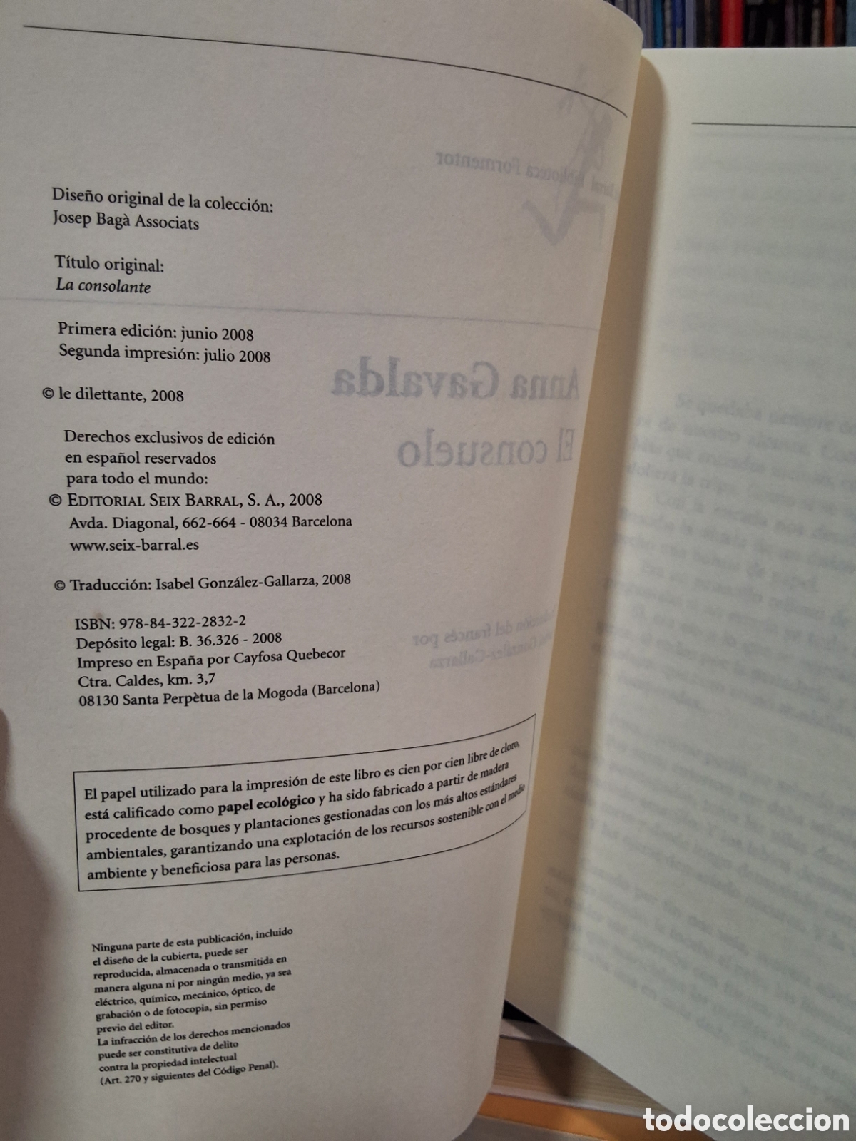 Libros de segunda mano: EL CONSUELO - ANNA GAVALDA - Foto 5