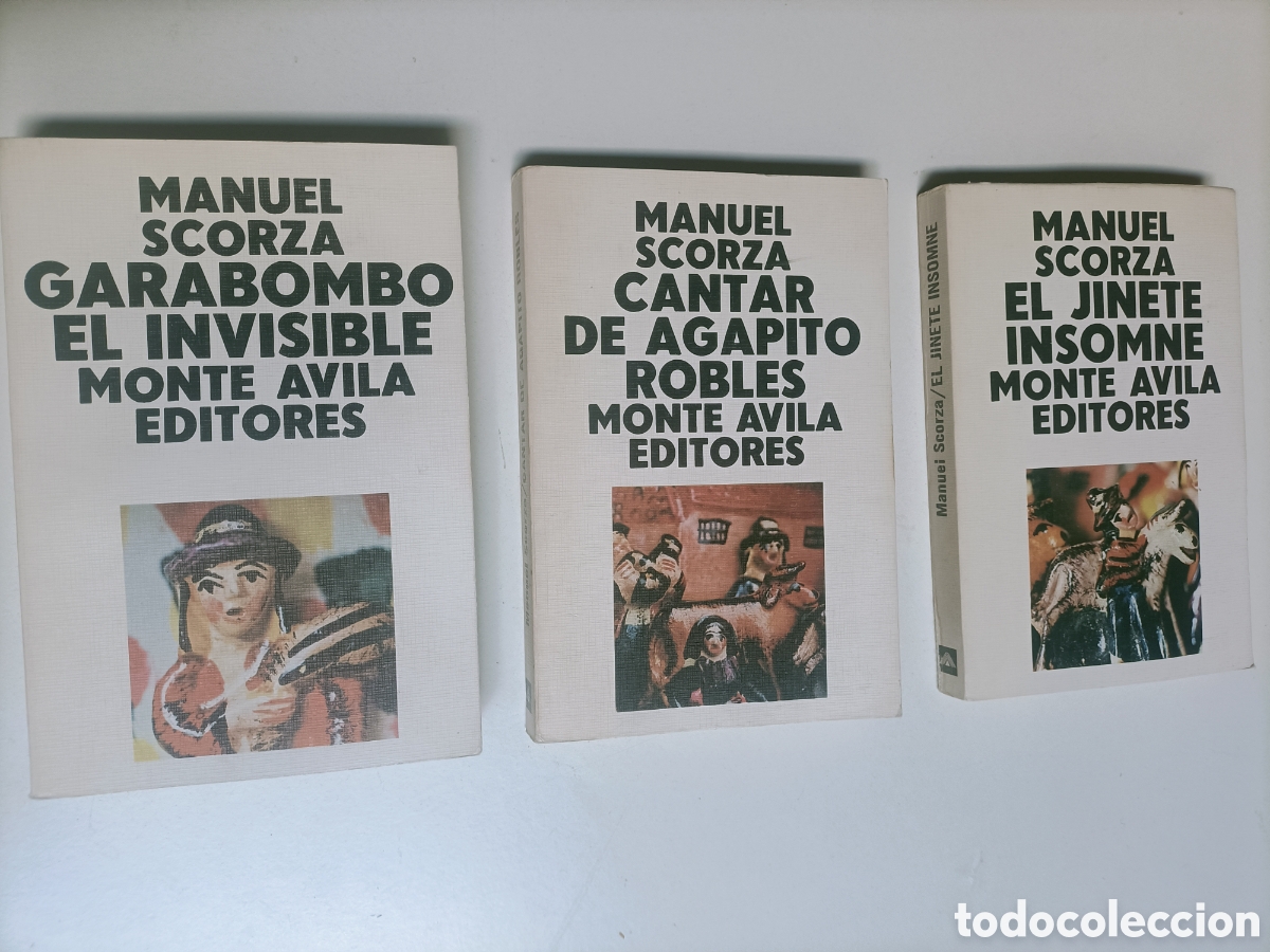 Libros de segunda mano: Lote 3 libros Manuel Scorza. el jinete insomne. Garabombo el invisible. Cantar de Agapito Robles.