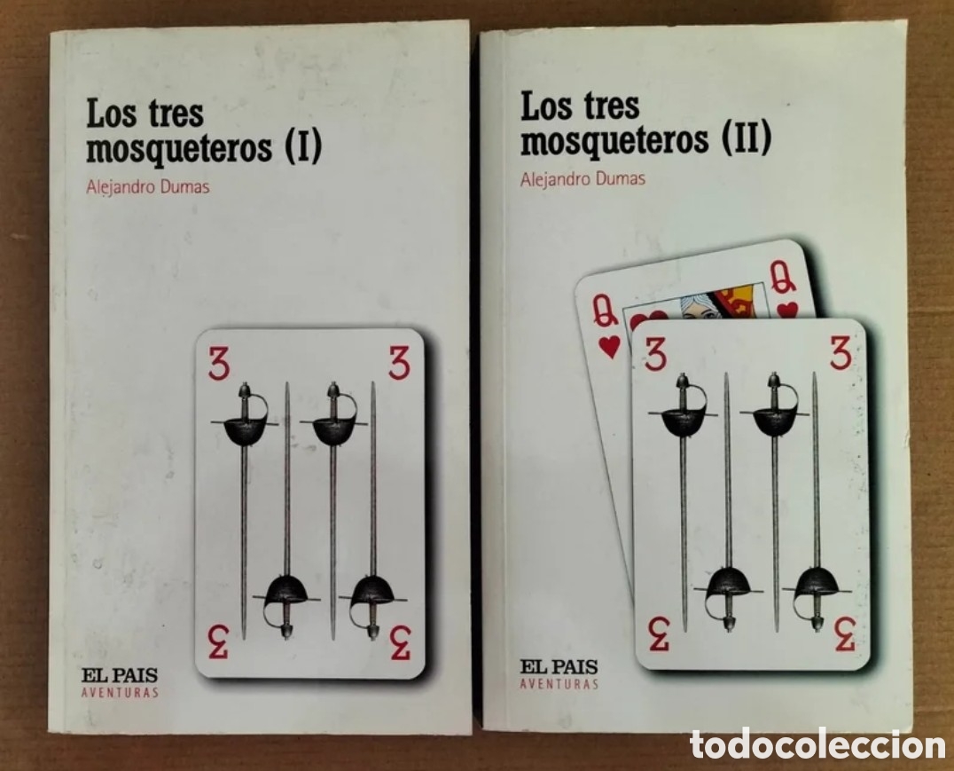 Libros de segunda mano: Los tres mosqueteros (I) y (II). Alejandro Dumas. Aventuras 26 y 27. Diario El Pa&iacute;s, 2004. Libro