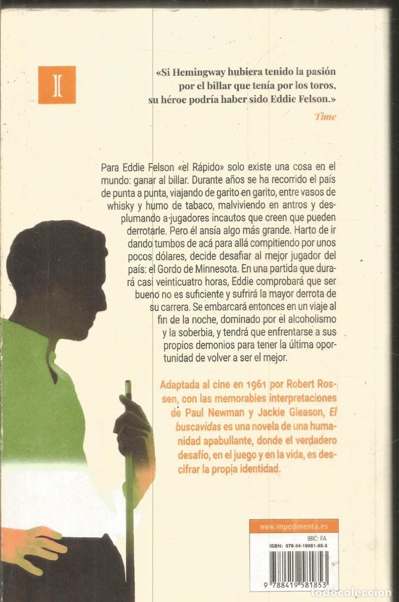 Libros de segunda mano: WALTER TEVIS. EL BUSCAVIDAS. IMPEDIMENTA. PRIMERA EDICION - Foto 2