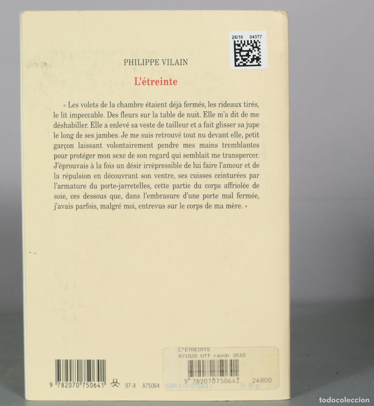 Libros de segunda mano: L&eacute;treinte - Philippe Vilain - Gallimard - Foto 2
