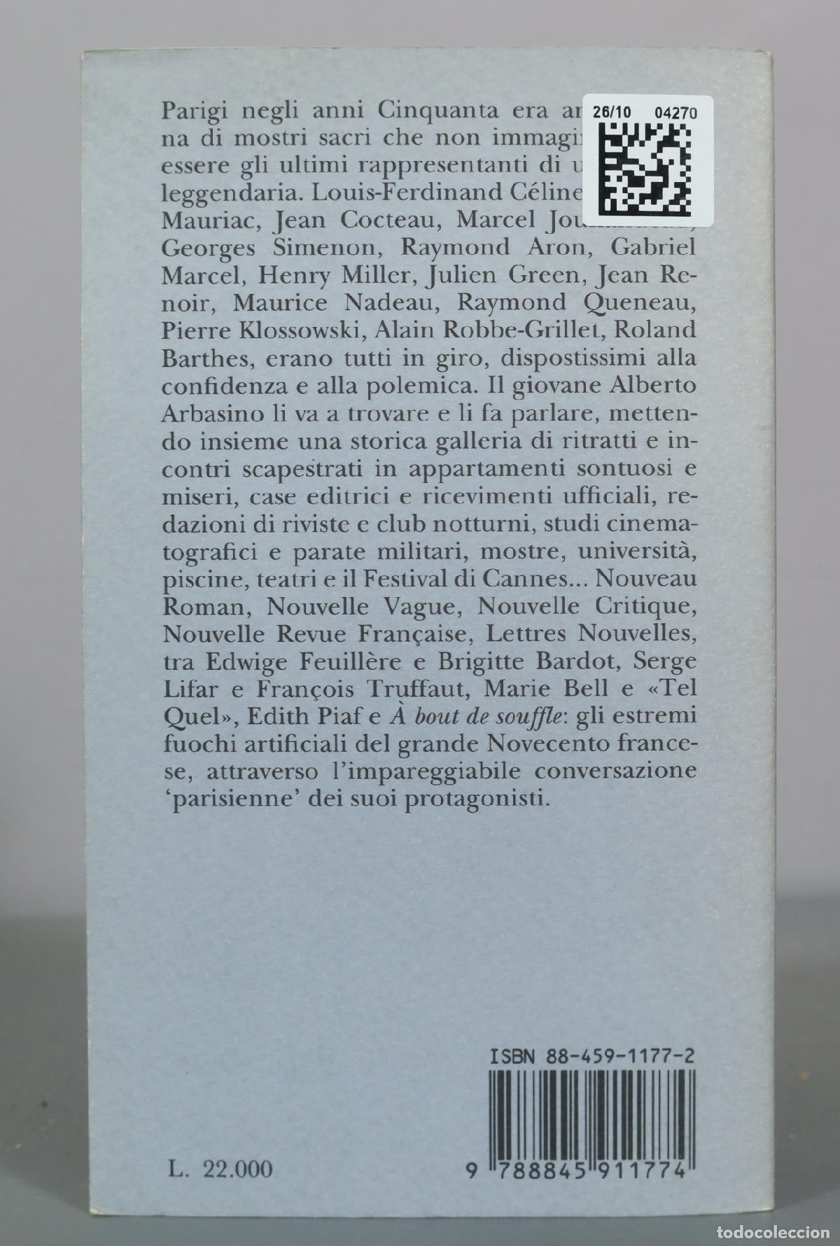 Libros de segunda mano: Parigi o cara - Alberto Arbasino - Adelphi - Foto 2